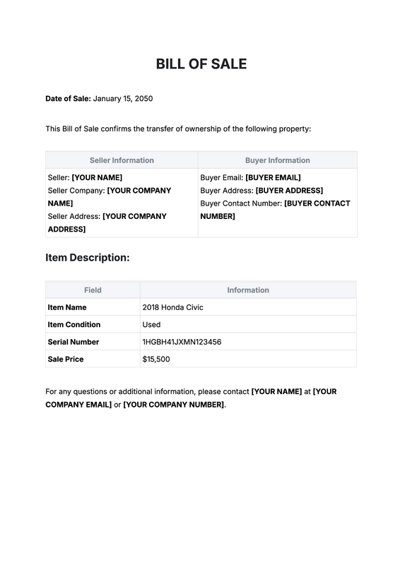 Motorcycle Receipt Type